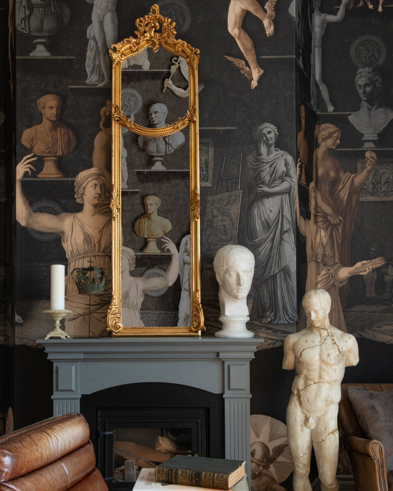 Statuary Chamber Wallpaper by Mind the Gap Designer Wallpaper THE WALLPAPER COMPENDIUM 2 Satin Matte Made in Europe Paste the wall 3 rolls x 20.5 x 3.25 yards - Swanky Fabrics -