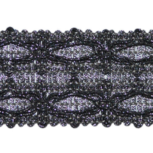 0204 - Titanium by Europatex Fabric Metallic Collection 100% Polyester China See Sample Horizontal: N/A and Vertical: N/A 1.50 inches  - Fabric Carolina -