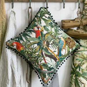 PARROTS OF BRASIL Linen Cushion (LC40017) by Mind The Gap