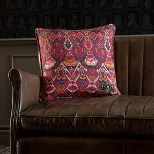 UZBEK IKAT Linen Cushion (LC40037) by Mind The Gap