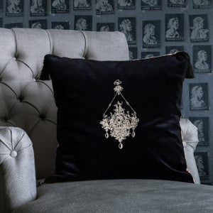 GEMME EMBROIDERY Velvet Embroidered Cushion (LC40059) by Mind The Gap