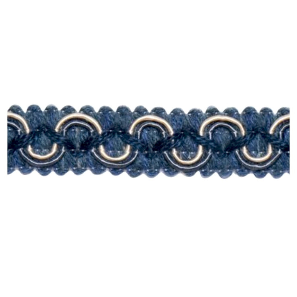 04007 Blue by Europatex Fabric Portofino 50% Viscose, 50% Cotton 0.63 inches - Fabric Carolina -