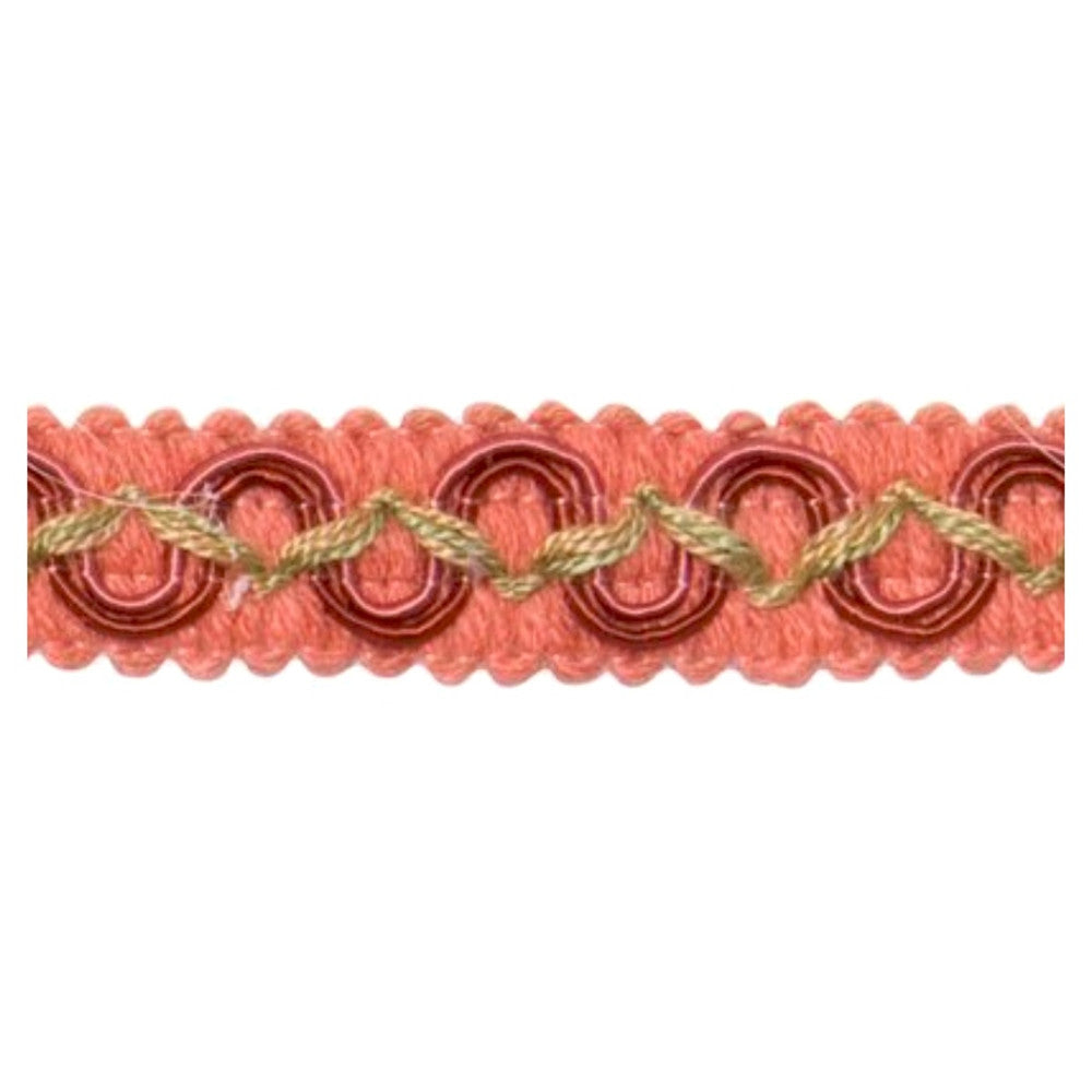 04007 Coral by Europatex Designer Fabric Portofino 50% Viscose, 50% Cotton 0.63 inches - Swanky Fabrics -