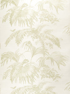 Palm Garden Sisal Green On Oyster 660104 by Stroheim Wallpaper
