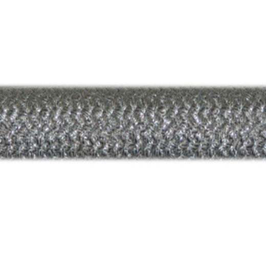 0830 - Silver by Europatex Designer Fabric Metallic Collection 100% Polyester China See Sample Horizontal: N/A and Vertical: N/A 0.50 inches  - Swanky Fabrics -