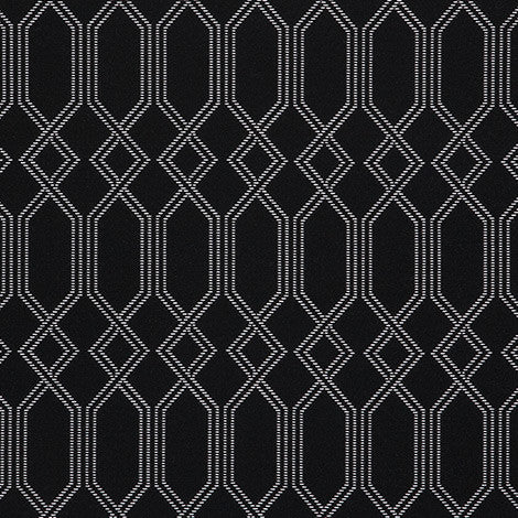 145153 Connection Onyx by Sunbrella Designer Fabric Sunbrella Fusion SunbrellaÂ® Acrylic, SunbrellaÂ® Polyester USA or Imported 5-Year Horizontal: 5.6 in. and Vertical: 7.8 in. 54 in. - Swanky Fabrics -