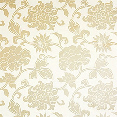 HARMONY DAMASK - Metallic Gold by Thibaut Wallpaper