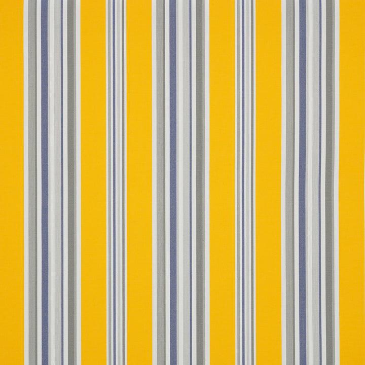 6292 Windsor Yellow / White / Blue / Gray by Sunbrella Fabric Dickson North American Collection - Stripes 100% Solution Dyed Acrylic USA or Imported 10-Year Horizontal: and Vertical: 47 in. - Fabric Carolina -