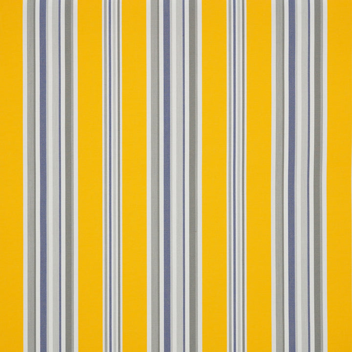6292 Windsor Yellow / White / Blue / Gray by Sunbrella Fabric Dickson North American Collection - Stripes 100% Solution Dyed Acrylic USA or Imported 10-Year Horizontal: and Vertical: 47 in. - Fabric Carolina -