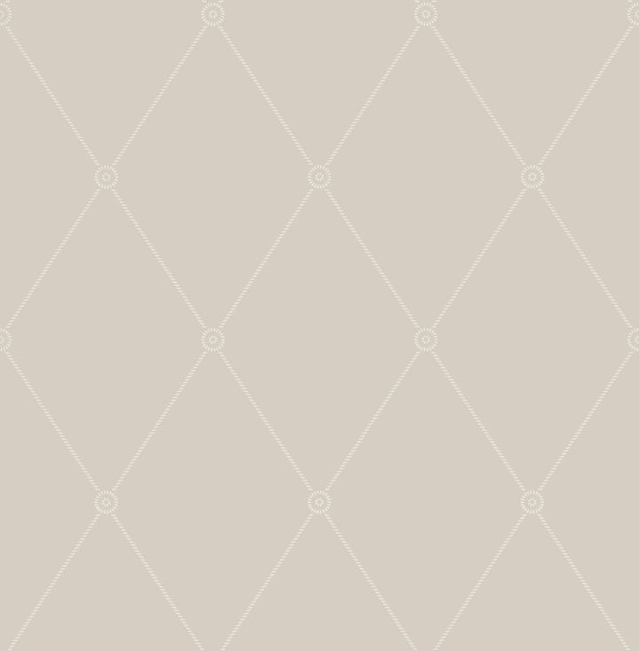 Large Georgian Rope Trellis Putty by Cole & Son Wallcovering