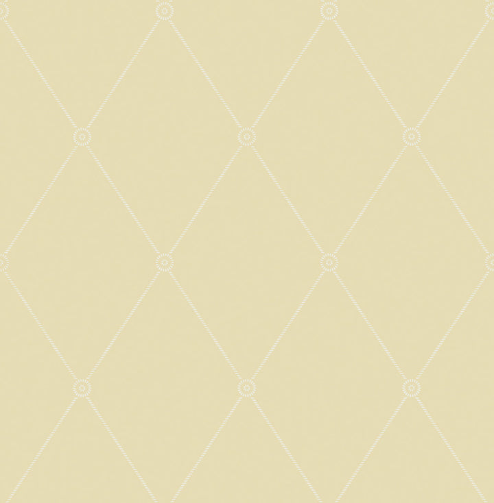 Large Georgian Rope Trellis Straw by Cole & Son Wallcovering