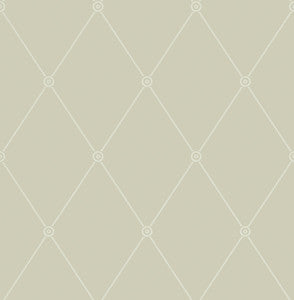 Large Georgian Rope Trellis Olive by Cole & Son Wallcovering