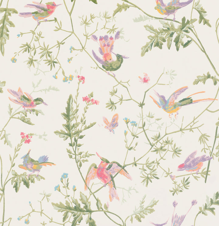 Hummingbirds Soft Multi-Colour by Cole & Son Wallcovering