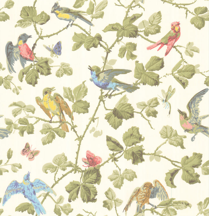 Winter Birds Multi-Coloured by Cole & Son Wallcovering