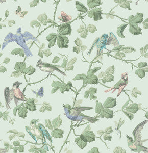 Winter Birds Duck Egg by Cole & Son Wallcovering