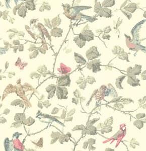Winter Birds Linen by Cole & Son Wallcovering