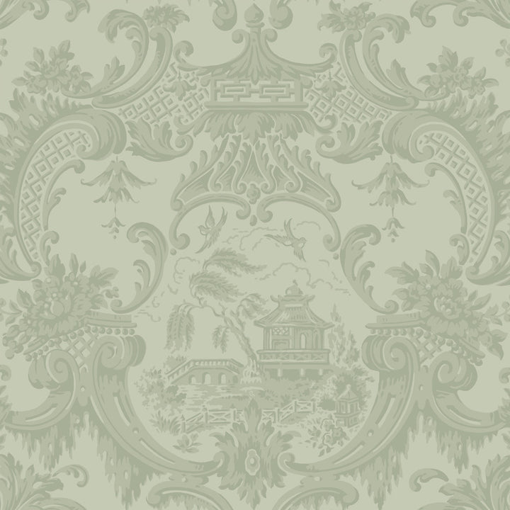 Chippendale China Olive by Cole & Son Wallcovering