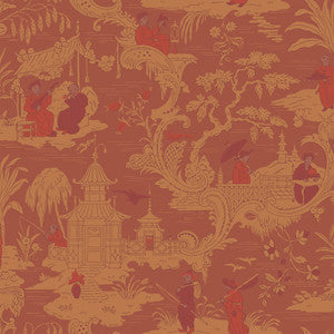 Chinese Toile Red by Cole & Son Wallcovering