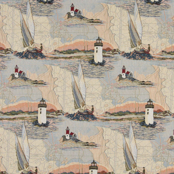 1006 Cape Cod by Charlotte Fabric Themes of Tapestry II 53% Cotton, 47% Polyester Canada Exceeds 100,000 Wyzenbeek Rubs (Heavy Duty) Horizontal: 12.5" x Vertical: 14" 54 Inches - Fabric Carolina -