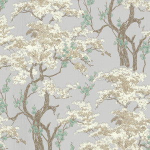 Harewood Foil (Wp) # 01 by 1838 Wallcoverings Wallpaper