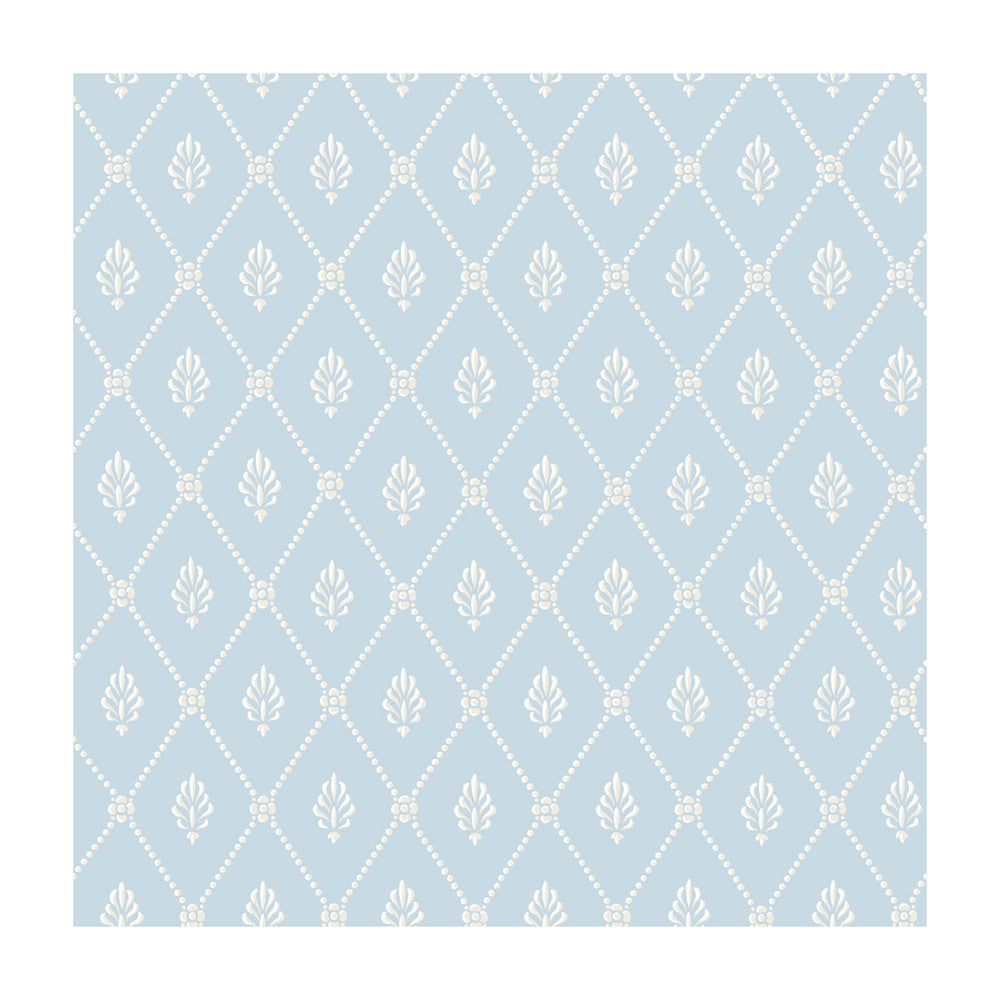 Alma Blue by Cole & Son Designer Wallcovering COLE & SON ARCHIVE ANTHOLOGY PAPER - 100% United Kingdom Horizontal: and Vertical: 5.2 20.5 - Swanky Fabrics -