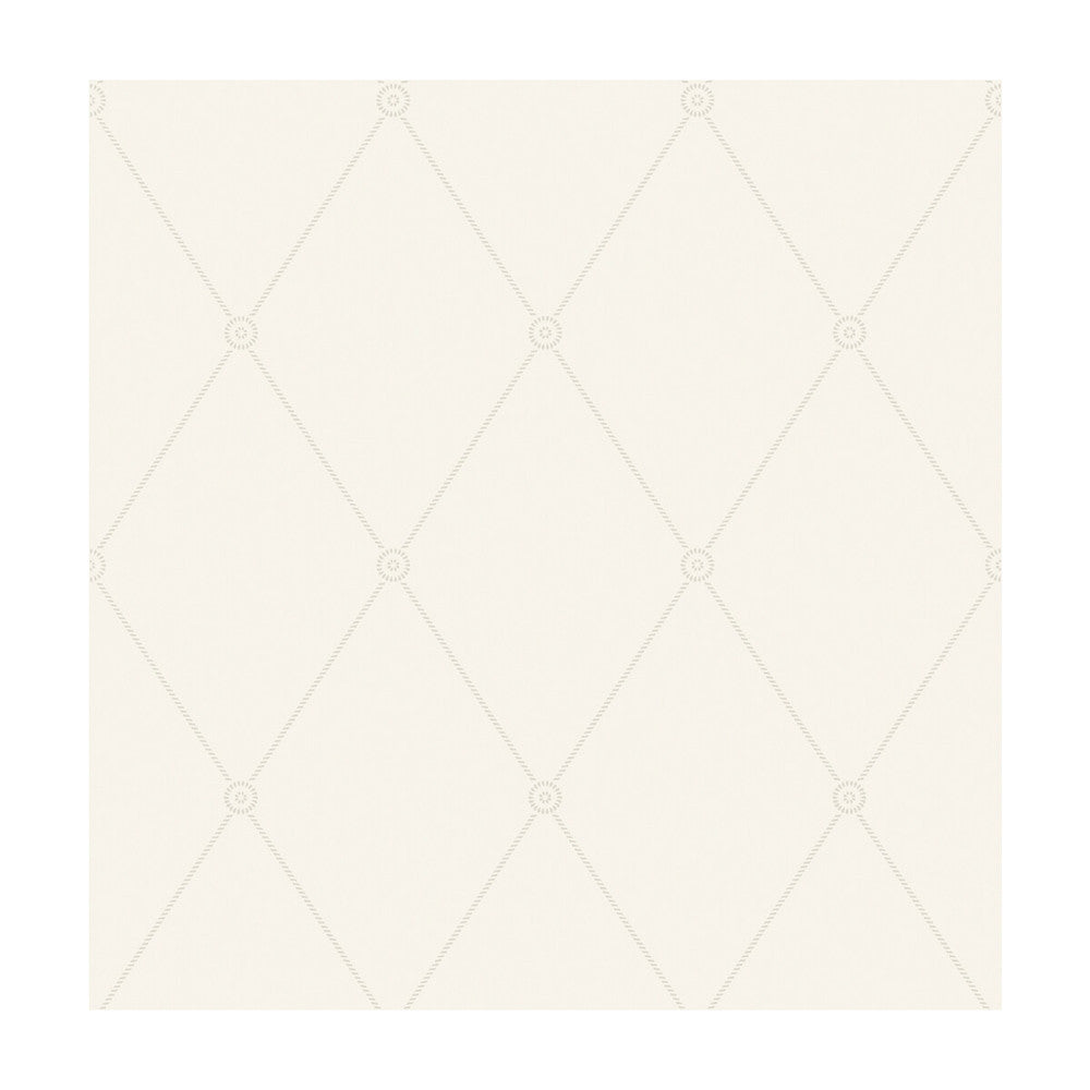 Large Georgian Rope Trellis Ivory by Cole & Son Designer Wallcovering COLE & SON ARCHIVE ANTHOLOGY PAPER - 100% United Kingdom Horizontal: and Vertical: 10.4 20.5 - Swanky Fabrics -