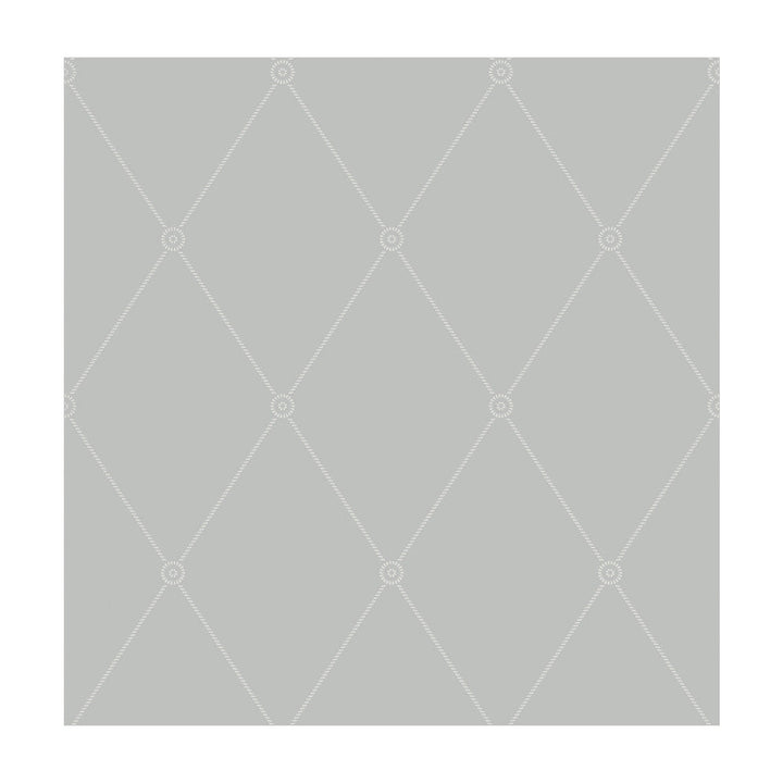 Large Georgian Rope Trellis Grey by Cole & Son Designer Wallcovering COLE & SON ARCHIVE ANTHOLOGY PAPER - 100% United Kingdom Horizontal: and Vertical: 10.4 20.5 - Swanky Fabrics -