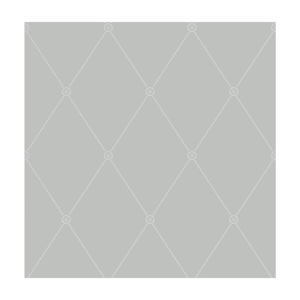 Large Georgian Rope Trellis Grey by Cole & Son Designer Wallcovering COLE & SON ARCHIVE ANTHOLOGY PAPER - 100% United Kingdom Horizontal: and Vertical: 10.4 20.5 - Swanky Fabrics -