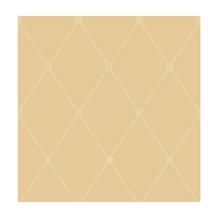 Large Georgian Rope Trellis Yellow by Cole & Son Designer Wallcovering COLE & SON ARCHIVE ANTHOLOGY PAPER - 100% United Kingdom Horizontal: and Vertical: 10.4 20.5 - Swanky Fabrics -