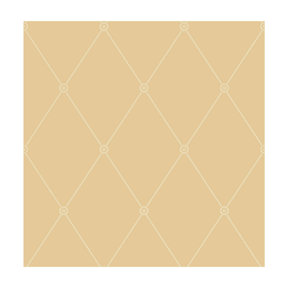 Large Georgian Rope Trellis Yellow by Cole & Son Designer Wallcovering COLE & SON ARCHIVE ANTHOLOGY PAPER - 100% United Kingdom Horizontal: and Vertical: 10.4 20.5 - Swanky Fabrics -