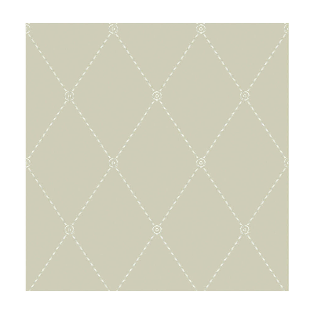 Large Georgian Rope Trellis Olive by Cole & Son Designer Wallcovering COLE & SON ARCHIVE ANTHOLOGY PAPER - 100% United Kingdom - Horizontal: - and Vertical: 10.4 20.5 - Swanky Fabrics -