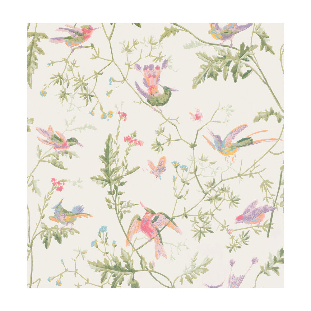 Hummingbirds Soft Multi-Colour by Cole & Son Wallcovering COLE & SON ARCHIVE ANTHOLOGY PAPER - 100% United Kingdom Horizontal: and Vertical: 21.1 20.5 - Fabric Carolina -