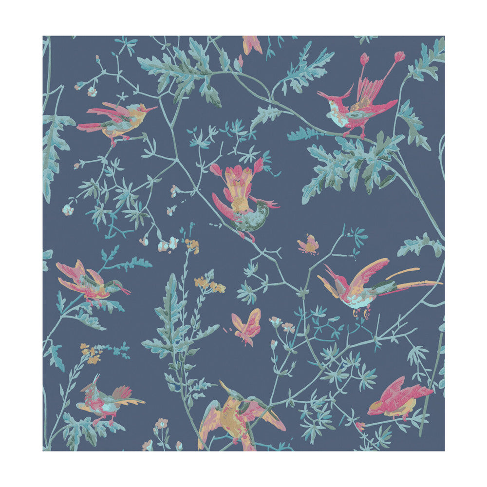 Hummingbirds Indigo Multi-Colour by Cole & Son Wallcovering Cole & Son Wallcovering Hummingbirds Indigo Multi-ColourWallcovering COLE & SON ARCHIVE ANTHOLOGY PAPER - 100% United Kingdom </p><p>Repeat: H: , V: 21.1 20.5 - Fabric Carolina -