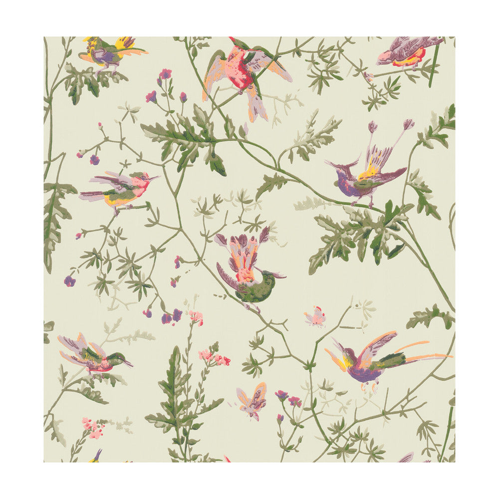 Hummingbirds Green Multi-Colour by Cole & Son Wallcovering COLE & SON ARCHIVE ANTHOLOGY PAPER - 100% United Kingdom Horizontal: and Vertical: 21.1 20.5 - Fabric Carolina -