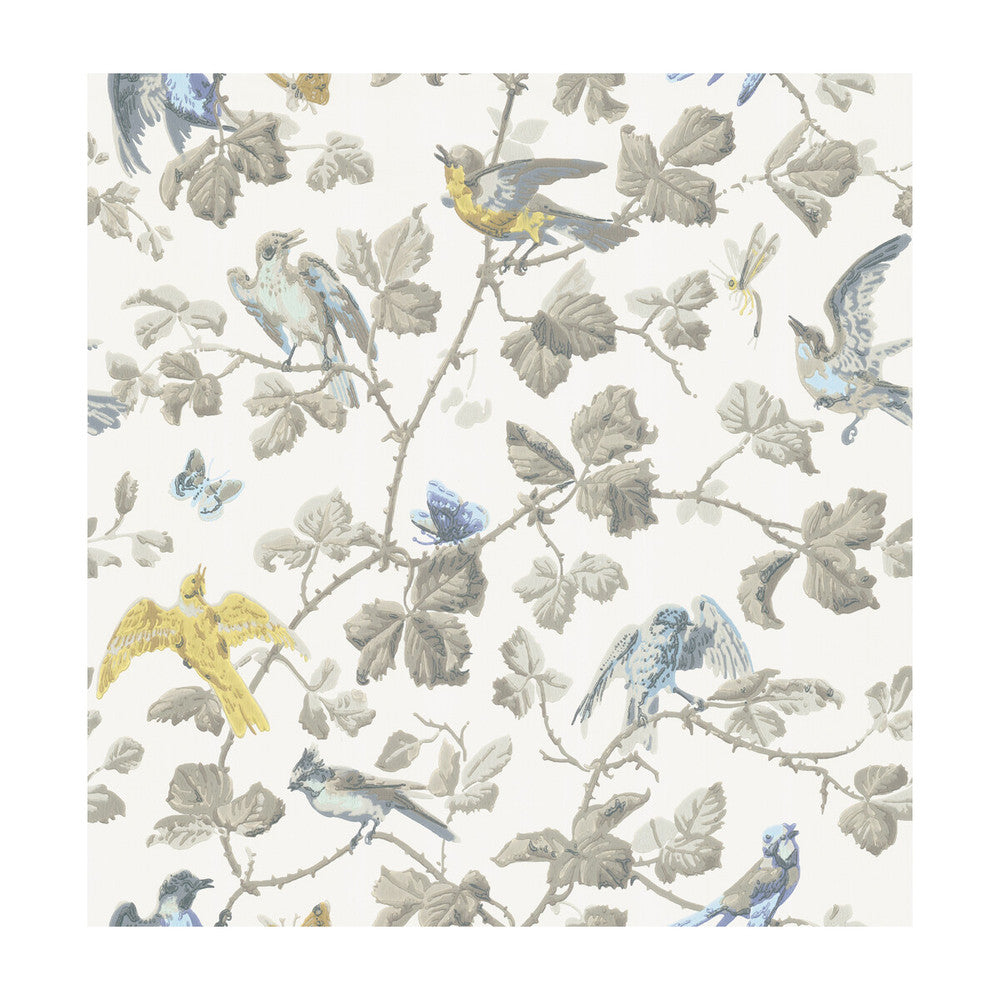 Winter Birds Yellow & Grey by Cole & Son Wallcovering COLE & SON ARCHIVE ANTHOLOGY PAPER - 100% United Kingdom Horizontal: and Vertical: 21.1 20.5 - Fabric Carolina -