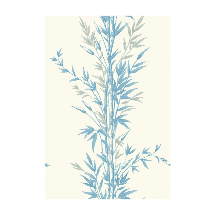 Bamboo Blue On Ivory by Cole & Son Wallcovering COLE & SON ARCHIVE ANTHOLOGY PAPER - 100% United Kingdom - Horizontal: - and Vertical: 30 20.5 - Fabric Carolina -