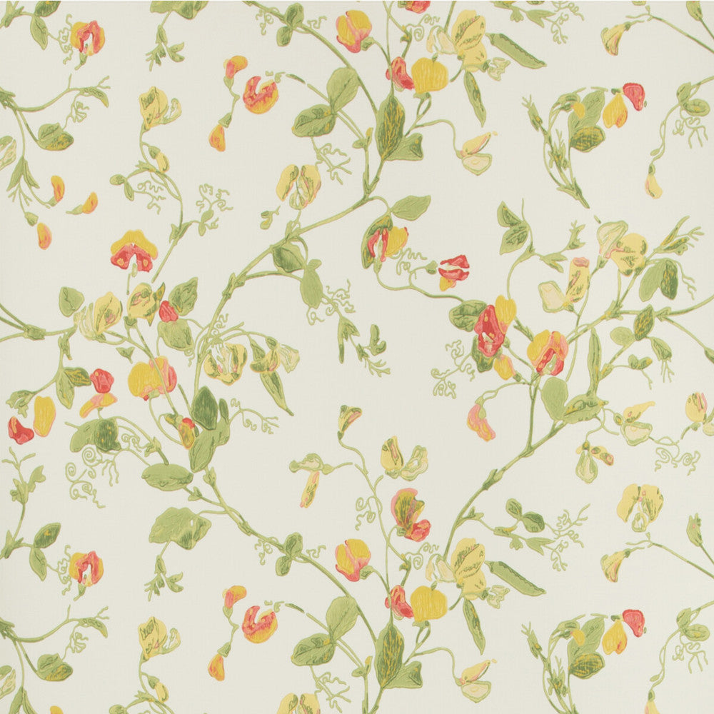 Sweet Pea Pink & Yellow by Cole & Son Wallcovering COLE & SON ARCHIVE ANTHOLOGY PAPER - 100% United Kingdom Horizontal: and Vertical: 15 20.5 - Fabric Carolina -
