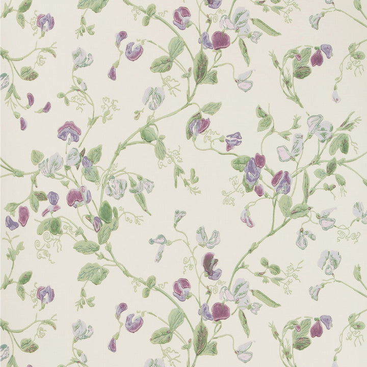Sweet Pea Violet by Cole & Son Designer Wallcovering COLE & SON ARCHIVE ANTHOLOGY PAPER - 100% United Kingdom Horizontal: and Vertical: 15 20.5 - Swanky Fabrics -