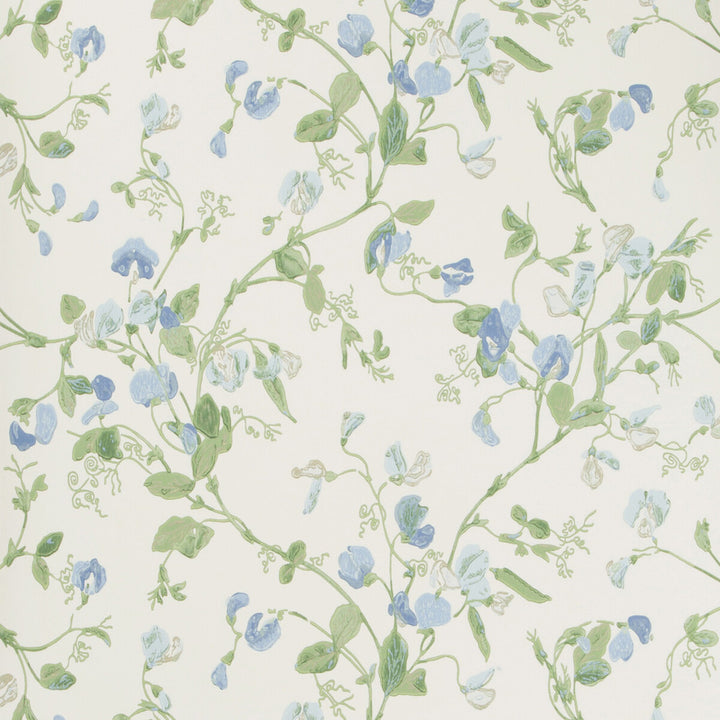 Sweet Pea Blue by Cole & Son Wallcovering COLE & SON ARCHIVE ANTHOLOGY PAPER - 100% United Kingdom Horizontal: and Vertical: 15 20.5 - Fabric Carolina -