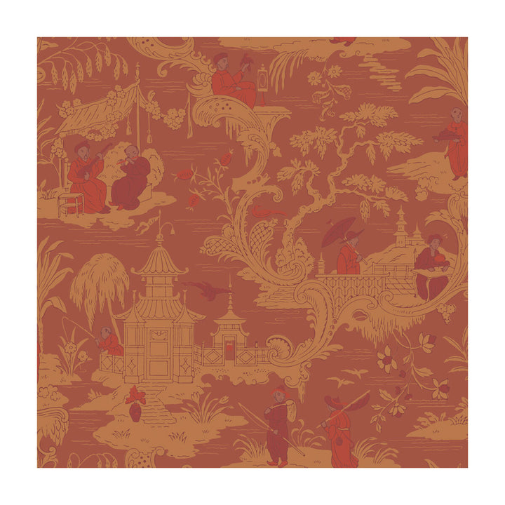 Chinese Toile Red by Cole & Son Wallcovering COLE & SON ARCHIVE ANTHOLOGY PAPER - 100% United Kingdom Horizontal: and Vertical: 21 20.5 - Fabric Carolina -