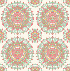 Gemma Aqua Boho Medallion Wallpaper by A-Street Prints