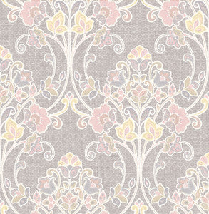Willow Pink Nouveau Floral Wallpaper by A-Street Prints