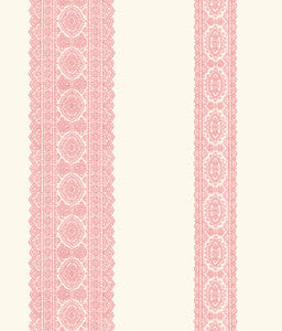 Brynn Pink Paisley Stripe Wallpaper by A-Street Prints