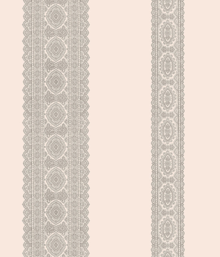 Brynn Grey Paisley Stripe Wallpaper by A-Street Prints Kismet Covers about 56.4 square feet 20.5-in by 33-ft long roll Unpasted 24 - Fabric Carolina -