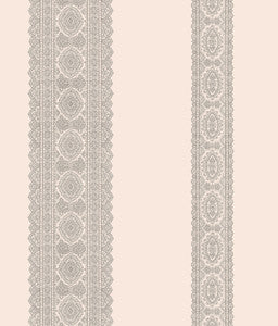 Brynn Grey Paisley Stripe Wallpaper by A-Street Prints