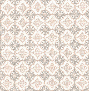 Geo Pink Quatrefoil Wallpaper by A-Street Prints