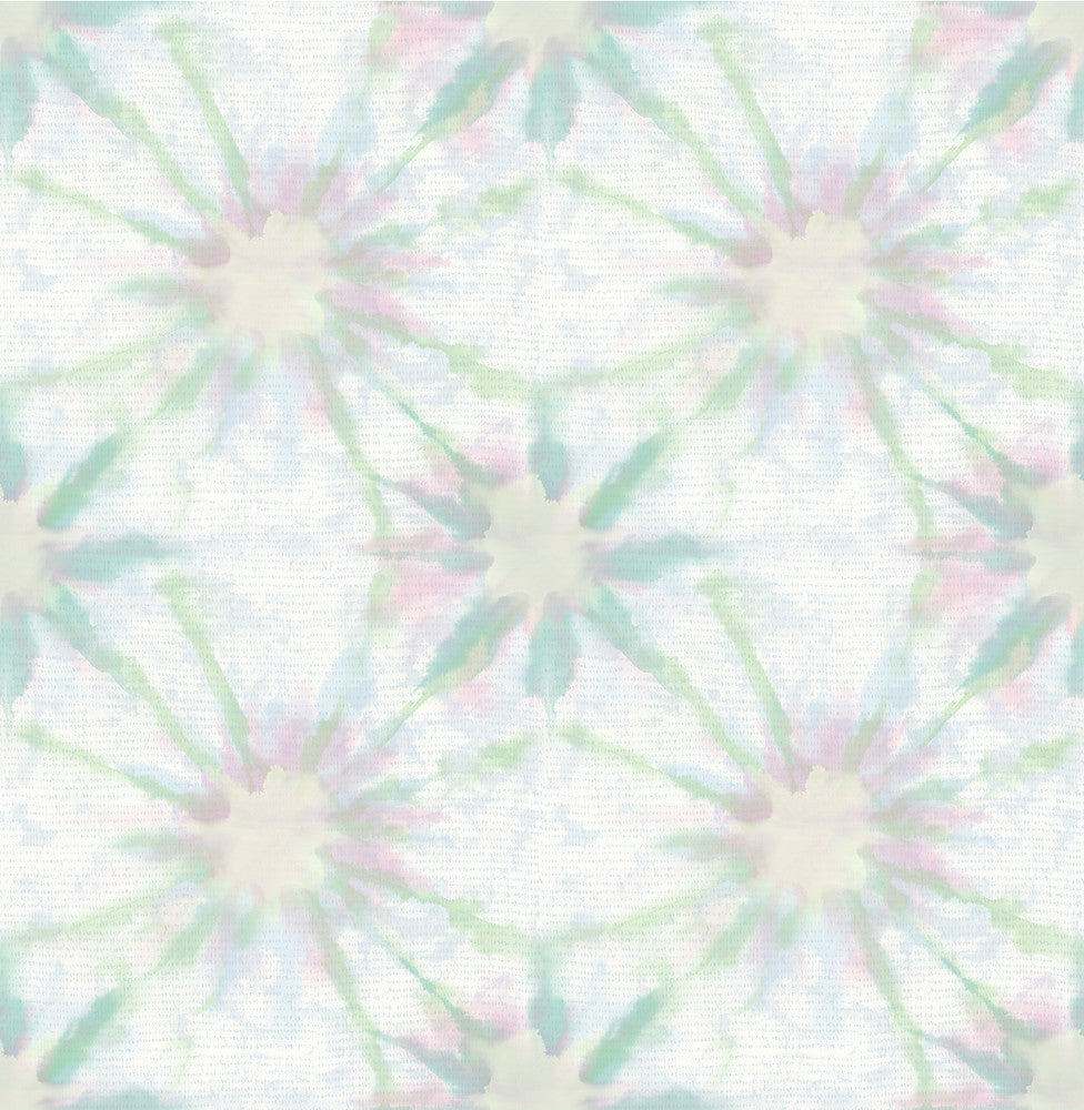 Iris Green Shibori Wallpaper by A-Street Prints Kismet Covers about 56.4 square feet 20.5-in by 33-ft long roll Unpasted 10.5 - Fabric Carolina -