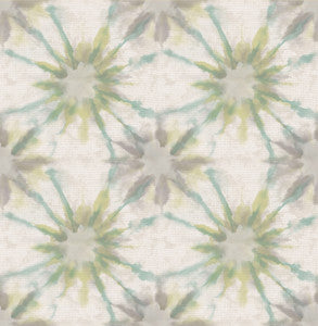 Iris Turquoise Shibori Wallpaper by A-Street Prints
