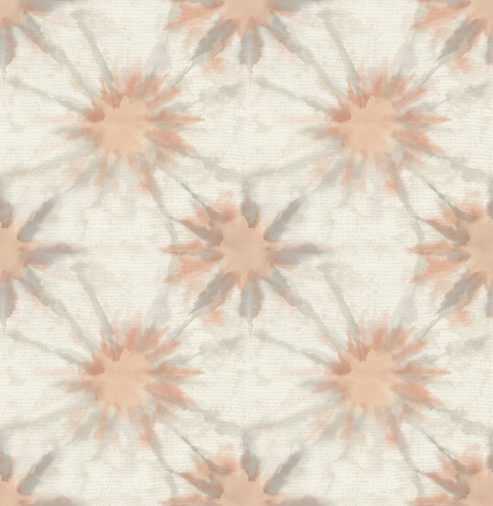 Iris Coral Shibori Wallpaper by A-Street Prints Kismet Covers about 56.4 square feet 20.5-in by 33-ft long roll Unpasted 10.5 - Fabric Carolina -