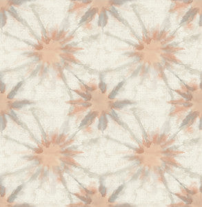 Iris Coral Shibori Wallpaper by A-Street Prints